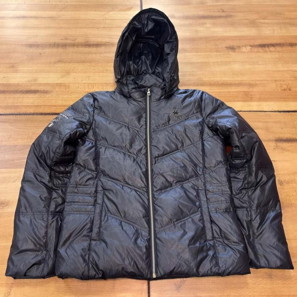 Kappa Black Chevron Puffer Jacket